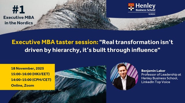 EMBA taster session