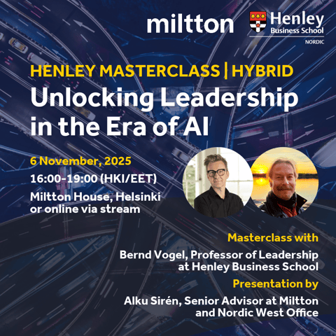 Henley Masterclass | Unlocking Leadership in the Era of AI