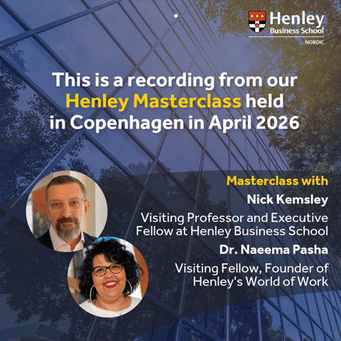 Henley Masterclass | Re-designing Nordic Organisations for Industry 5.0