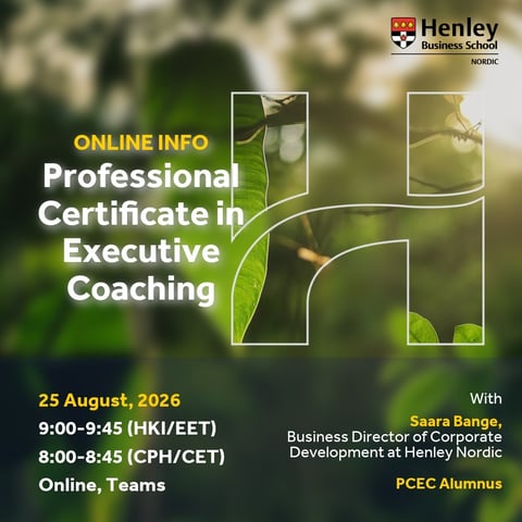 Online info | Professional Certificate in Executive Coaching