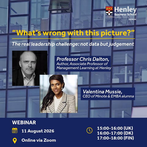 Webinar | What’s wrong with this picture? The real leadership challenge: not data but judgement